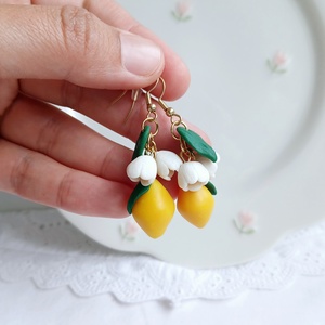 Cercei Lemons - bijuterii - cercei - cercei cu figurine - Artynos.ro