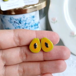 Cercei Papaya - bijuterii - cercei - cercei cu figurine - Artynos.ro