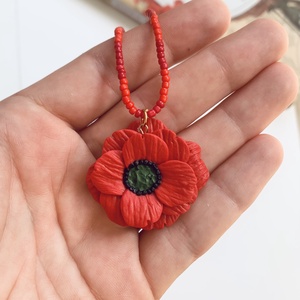 Colier Poppy - crăciun - cadouri de moș crăciun - cadouri de moș crăciun - Artynos.ro