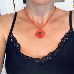 Colier Poppy - crăciun - cadouri de moș crăciun - cadouri de moș crăciun - Artynos.ro