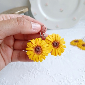 Cercei Sunflower - bijuterii - cercei - cercei cu figurine - Artynos.ro