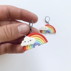 Cercei Rainbow - bijuterii - cercei - cercei cu figurine - Artynos.ro