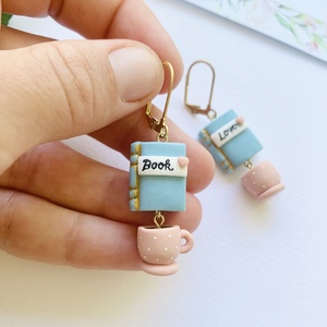 Cercei Book Lover - bijuterii - cercei - cercei cu figurine - Artynos.ro