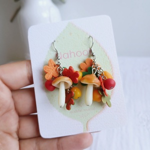 Cercei Autumn Flowers - bijuterii - cercei - cercei cu figurine - Artynos.ro