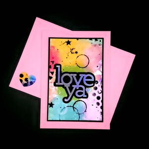 Love Ya - felicitări mixed media unicat - casă & stil de viață - papetărie de hârtie - invitații, felicitări - Artynos.ro