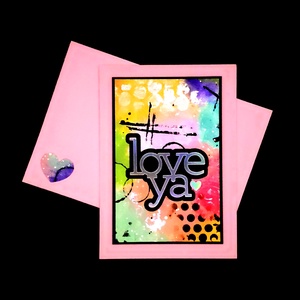 Love Ya - felicitări mixed media unicat - casă & stil de viață - papetărie de hârtie - invitații, felicitări - Artynos.ro