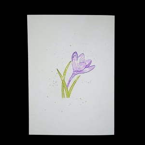 Crocus Fields - Felicitare 8 Martie unicat - casă & stil de viață - papetărie de hârtie - invitații, felicitări - Artynos.ro