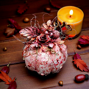 Autumn Vibes - dovleac decorativ, Casa & Stil de viata, Accesorii pentru decorat casa, Decoratiuni de masa si decoratiuni pentru rafturi , Decoratiuni de masa, Altele, ARTYNOS