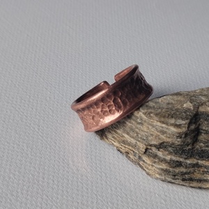 Inel cupru, Bijuterii, Inele, Inele statement, , Inel din cupru, este un model mai mic diametru interior: 18mm, latime: 9mm , grosime 1,6mm, corespu..., ARTYNOS