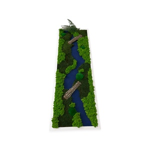 Tablou din licheni stabilizați 10040 cm  decor natural handmade, stil eco pentru perete - casă & stil de viață - accesorii pentru decorat casa - decorațiuni de pereți, decorațiuni suspendate - tablou cu licheni - Artynos.ro
