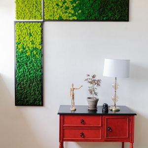 Tablou din licheni 10030 cm, Casa & Stil de viata, Accesorii pentru decorat casa, Decoratiuni de pereti, decoratiuni suspendate, Tablou cu licheni, Altele, ARTYNOS