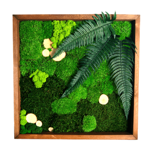 Tablou din licheni 3030 cm, Casa & Stil de viata, Accesorii pentru decorat casa, Decoratiuni de pereti, decoratiuni suspendate, Tablou cu licheni, Altele, ARTYNOS