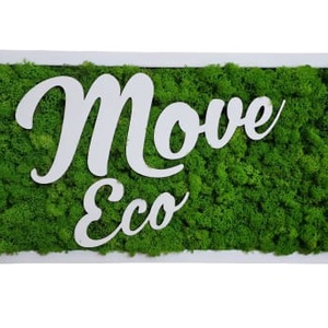 Logo din licheni 7030 cm, Casa & Stil de viata, Accesorii pentru decorat casa, Decoratiuni de pereti, decoratiuni suspendate, Tablou cu licheni, Altele, ARTYNOS