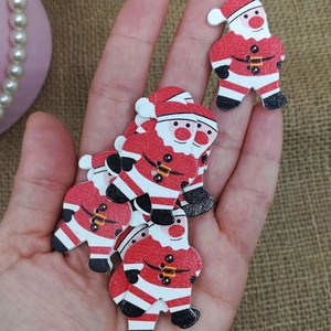 Nasturi din lemn, Mos Craciun, Accessorii și unelte, Mercerie, Buton, Buton din plastic, Altele, ARTYNOS