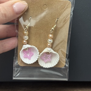 Cercei din margele si scoici , Bijuterii, Cercei, Cercei din margele, , ARTYNOS