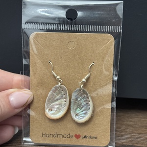 Cercei scoica multicolora, Bijuterii, Cercei, Cercei din perle, , Scoica este de pe malul Marii Mediterane , ARTYNOS