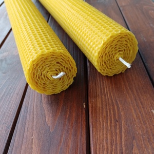 Lumanare din ceara naturala de albine, pentru cununie, diametrul 4cm, inaltime 41 cm, 2 bucati - casă & stil de viață - lumânări, parfumuri, arome - lumânare - lumânări artizanale - Artynos.ro