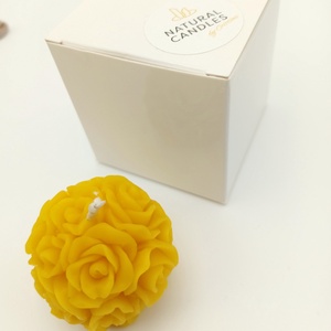 Lumanare buchet de trandafiri, din ceara naturala de albine - casă & stil de viață - lumânări, parfumuri, arome - lumânare - lumânări artizanale - Artynos.ro