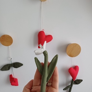 Flori textile handmade - casă & stil de viață - decorațiuni de casă - accesorii florale - flori la fir - Artynos.ro