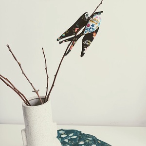 Rândunică textilă handmade - casă & stil de viață - decorațiuni de casă - decorațiuni de pereți - decorațiuni suspendate - Artynos.ro