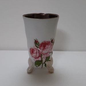 Vază porcelan, Casă & Stil de viață, Accesorii pentru decorat casa, Decorațiuni de masă și decorațiuni pentru rafturi , Sticle ornamentale, Decoupage, transfer și tehnici șervețel, ARTYNOS