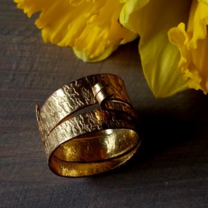 Inel unic, cu design special, din alama, , , ARTYNOS