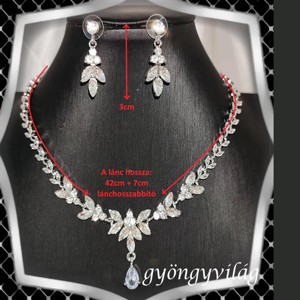  Nunta, mireasa, set de bijuterii casual, ES-SZÉ82, Accesorii nunta, Bijuterii mireasa, Set bijuterii de mireasa, , ARTYNOS