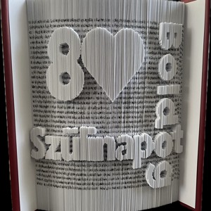 Sculptura carte aniversara, Casa & Stil de viata, Accesorii pentru decorat casa, Decoratiuni de masa si decoratiuni pentru rafturi , Sculptura de carte, carte pliata, , ARTYNOS