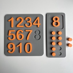  Puzzle cu numere si tava de numarat Montessori pentru copii mici � Joc educativ imprimat 3D - Artynos.ro