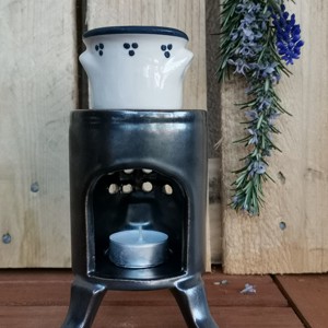 Soba de fier cu lampă de aromă - casă & stil de viață - lumânări, parfumuri, arome - umidificator - Artynos.ro