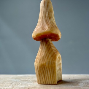 Ciupercuță căsuță - figurină unicat, Arte vizuale și accesorii , Sculptură, Statuie lemn, , ARTYNOS