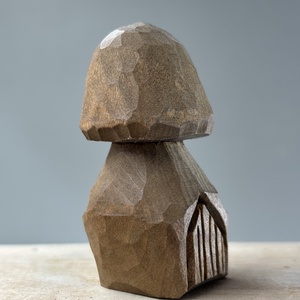 Ciupercuță căsuță - figurină căsuță , , Prelucrarea lemnului, Sculptură, ARTYNOS