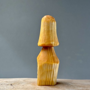 Ciupercuță Căsuță din Lemn de Tei  Sculptură Unicat -  - Artynos.ro