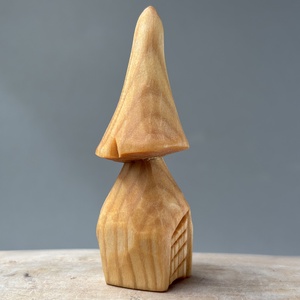 Ciupercuță Căsuță din Lemn de Tei  Sculptură Unicat, , Sculptură, Prelucrarea lemnului, ARTYNOS