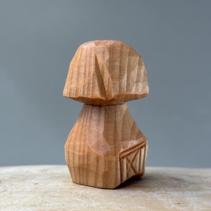 Ciupercuță căsuță - figurină unicat , , Sculptură, Prelucrarea lemnului, ARTYNOS