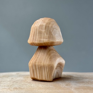 Ciupercuță căsuță - figurină unicat, , Prelucrarea lemnului, Sculptură, ARTYNOS