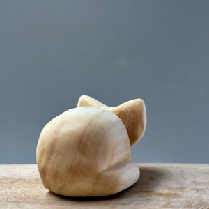Pisicuță miniaturală din lemn de plop - accessorii și unelte - accesorii decorative - figurine - Artynos.ro