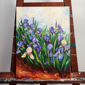 Tablou pictat cu iriși , Casă & Stil de viață, Accesorii pentru decorat casa, Picturi murale, Tablouri/picturi pe pânză, Pictură, ARTYNOS