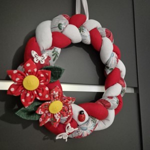  Poppy împletit decorare ușă, decorare fereastră -  - Artynos.ro