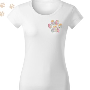 Tricou brodat cu model Paw Paw - tricou brodat personalizat - tricou brodat personalizat -  - Artynos.ro