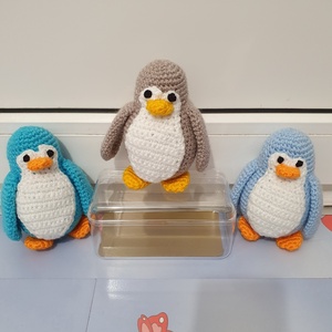 Pinguini crosetati , Jucarii si echipamente pentru copii, Plusuri, Figurine de plus, Crosetat, Cusatura, ARTYNOS