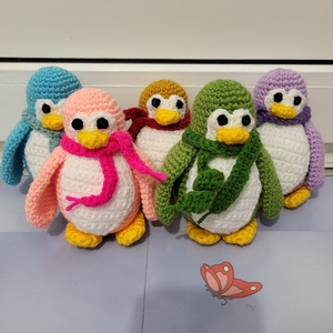 Pinguini croșetați  - jucării și echipamente pentru copii - plușuri - figurine de pluș - Artynos.ro