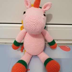 Unicorn crosetat , Jucarii si echipamente pentru copii, Plusuri, Cal si ponei de plus, Crosetat, Cusatura, ARTYNOS