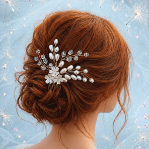 Accesoriu par - accesorii nuntă - ornamente de păr de nuntă - ac de păr mireasă - Artynos.ro