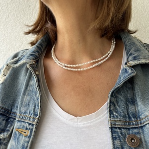 Colier din perle naturale lung 86 cm - bijuterii - coliere - coliere de perle - Artynos.ro