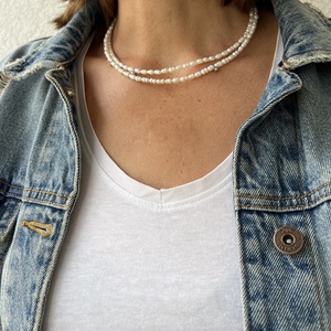 Colier din perle lung - bijuterii - coliere - Artynos.ro