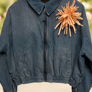 Broșă roz somon - bijuterii - broșe - Artynos.ro