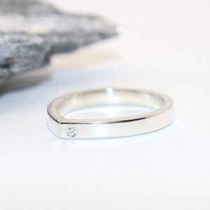 Picătură cu zirconiu, inel de argint pentru femei (VCSE.08) - bijuterii - inele - inele statement - Artynos.ro