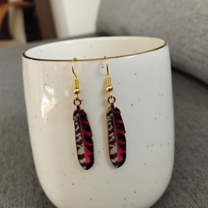 Cercei pană de pasăre cu accesorii din oțel medical -  - Artynos.ro