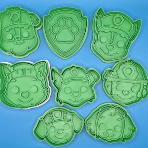 Set de ștampile și forme pentru fursecuri Paw Patrol � Paw Patrol, pachet de 8 bucăți � imprimate 3D -  - Artynos.ro